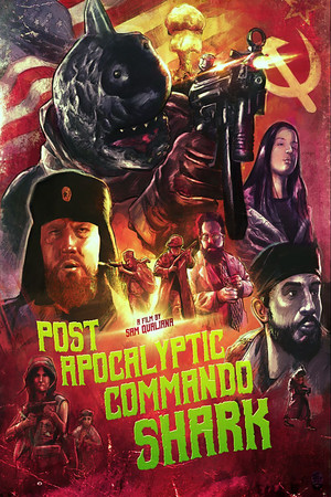 Watch Free Post Apocalyptic Commando Shark (2018)